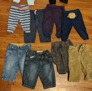 16 pairs boy pant lot Winter Fall baby bundle